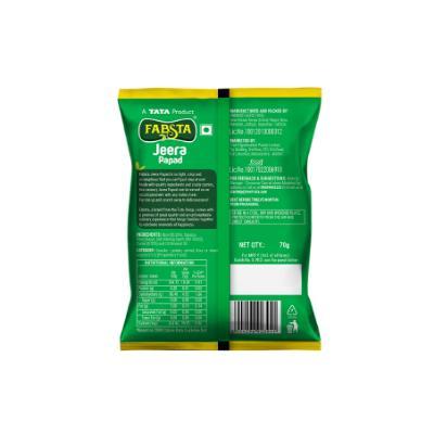 Fabsta Jeera Papad 70 gm