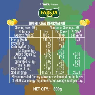 Fabsta Lemon Pickle Bottle 300 gm
