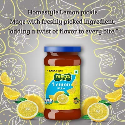 Fabsta Lemon Pickle Bottle 300 gm