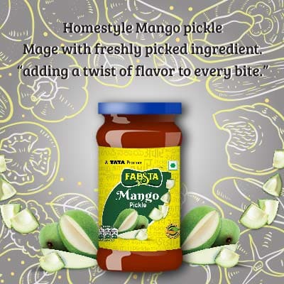 Fabsta Mango Pickle Bottle 1 kg