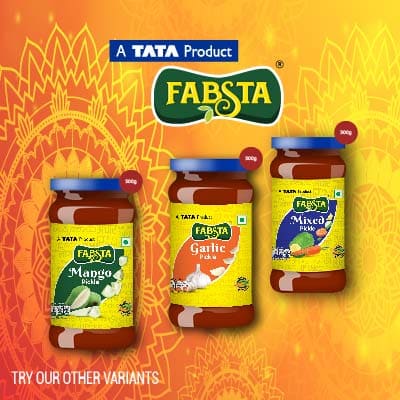 Fabsta Mango Pickle Bottle 300 gm