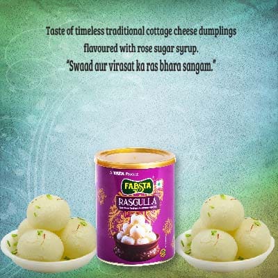 Fabsta Rasgulla Tin 500 gm