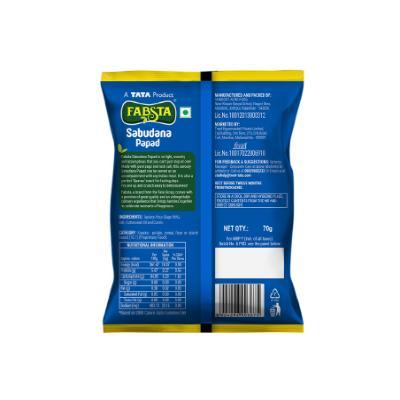 Fabsta Sabudana Papad 70 gm
