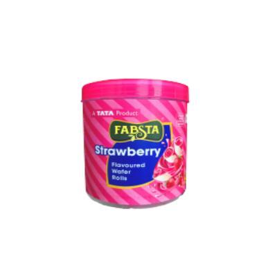 Fabsta Strawberry Flavoured Wafer Roll 250 gm