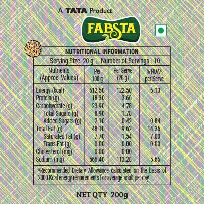 Fabsta Tangy Chilli Garlic Cashew 200 gm