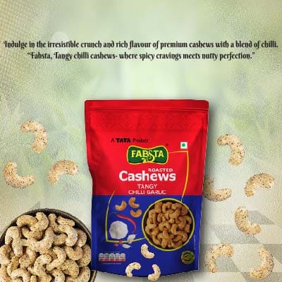 Fabsta Tangy Chilli Garlic Cashew 200 gm