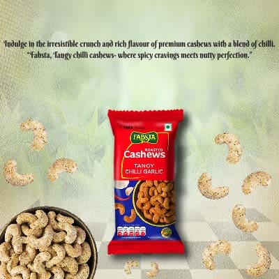 Fabsta Tangy Chilli Garlic Cashew 40 gm