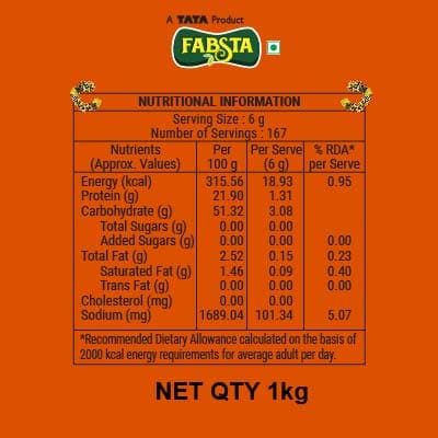 Fabsta Peppery Urad Papad 1 kg