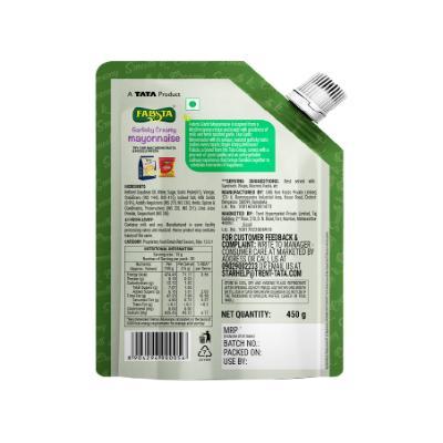 Fabsta Veg Garlic Mayonnaise 450 Gm