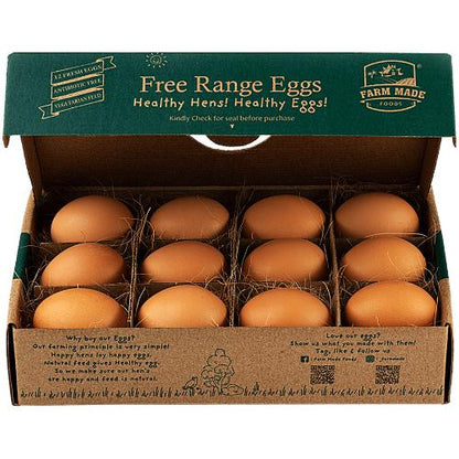 Farm Made Free Range Eggs 12 pcs