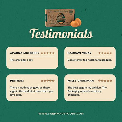 Farm Made Free Range Eggs 12 Pcs