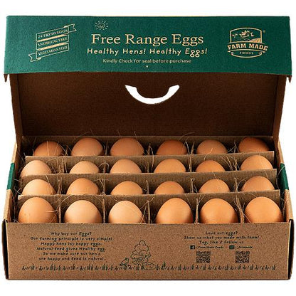 Farm Made Free Range Eggs pack of 24