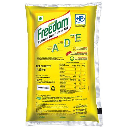 Freedom Sunflower Oil Pouch 1 ltr
