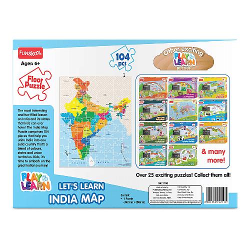 Funskool India Map Puzzle 1 pc