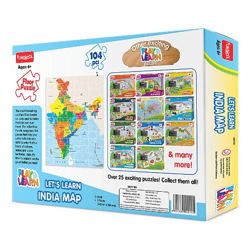 Funskool India Map Puzzle 1 pc