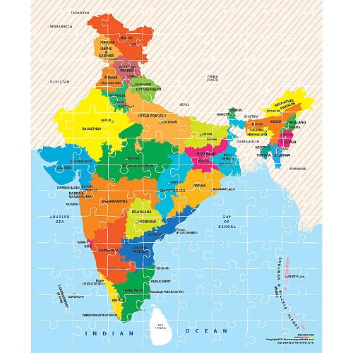 Funskool India Map Puzzle 1 pc