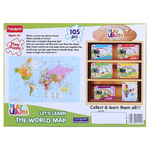 Funskool World Map Puzzle 1 pc