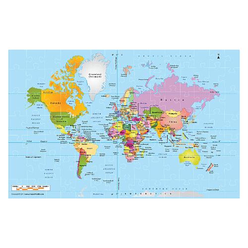 Funskool World Map Puzzle 1 pc