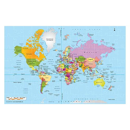 Funskool World Map Puzzle 1 pc