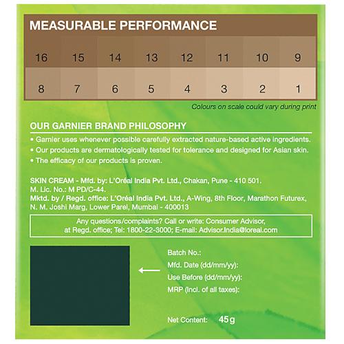 Garnier Skin Natural Light Cream 45G