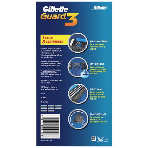 Gillette Guard 3 Cartridges pack of 8