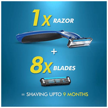 Gillette Guard Razor And Cart pack of 8