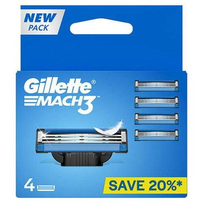 Gillette Mach3 Cartridge 4 pcs
