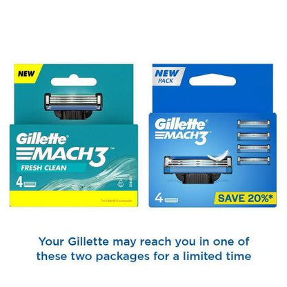 Gillette Mach3 Cartridge 4 pcs