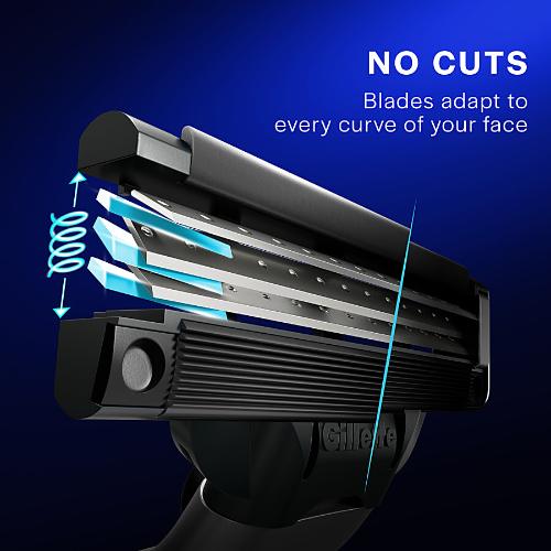 Gillette Mach 3 Charcoal Razor Blades pack of 4