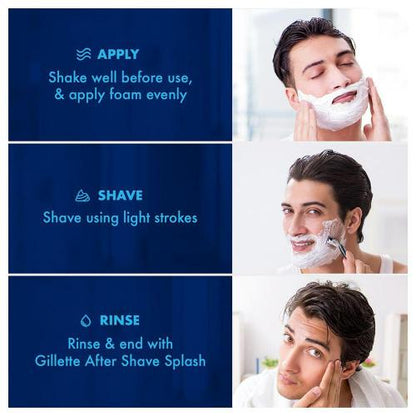 Gillette Regular Shaving Foam Can 418 ml