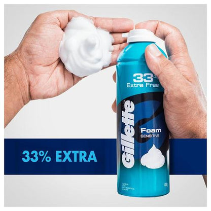 Gillette Sensitive Shave Foam Can 418 ml