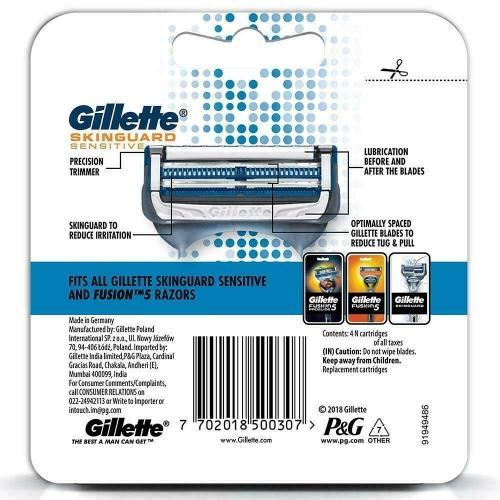 Gillette Skingaurd Cartridges pack of 4