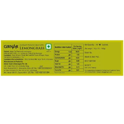 Girnar Instant Premix Lemongrass Chai 140 Gm