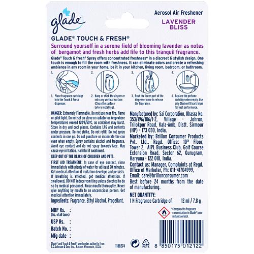 Glade Touch & Feel Machine Lavender 12 ml