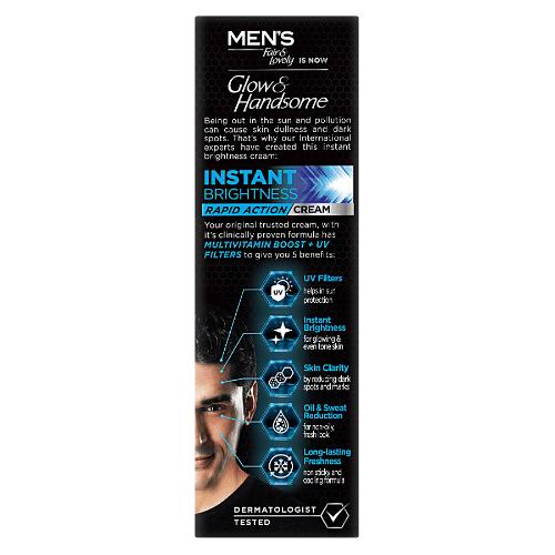 Glow & Handsome Instant Brightness Cream 2X Sun Protection 50 g