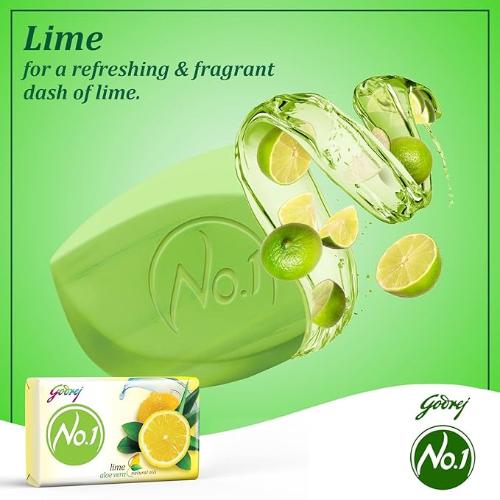 Godrej No.1 Lime Aloe Vera Soap (3+1) 400 g