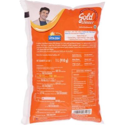 Gold Winner Sunflower Oil Pouch 1 ltr