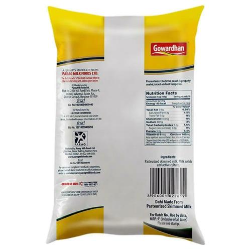 Gowardhan Star Dahi Pouch 1 kg