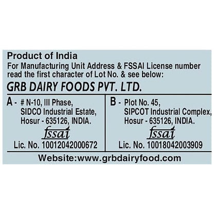 Grb Cow Ghee Jar 200ml