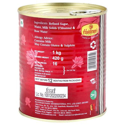 Haldiram'S Nagpur Rasgulla Tin 1 kg