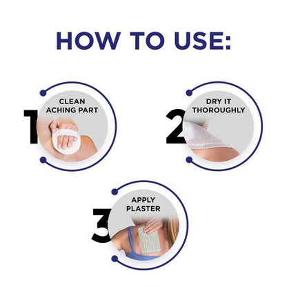 Hansaplast Lion Heat Pain Relief Plaster pack of 4