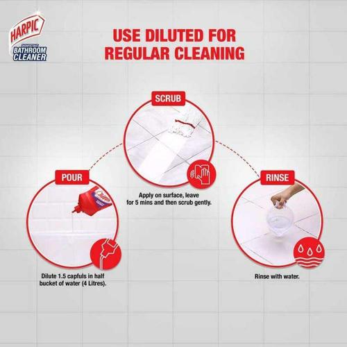 Harpic Floral Bathroom Cleaner 1ltr