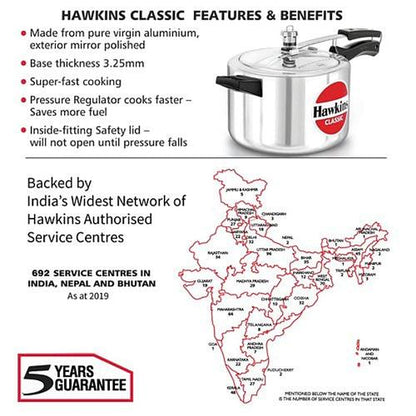 Hawkins Pressure Cooker 5 Ltr 1 pc