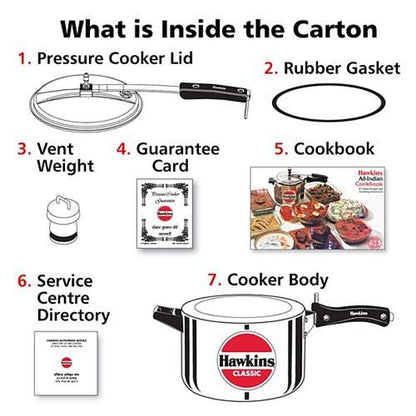 Hawkins Pressure Cooker 5 Ltr 1 pc