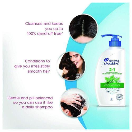 Head & Shoulder 2In1 Cool Menthol Shampoo 675ml