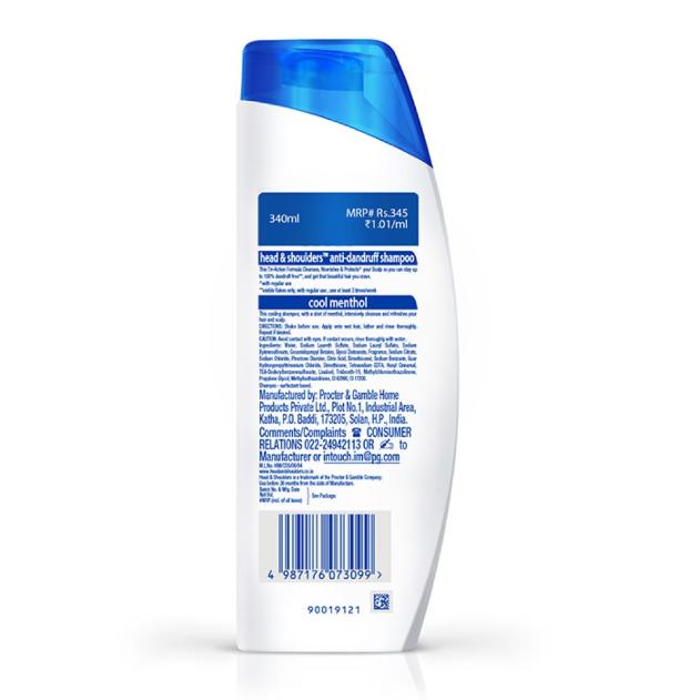 Head & Shoulder Cool Menthol Shampoo 375 ml