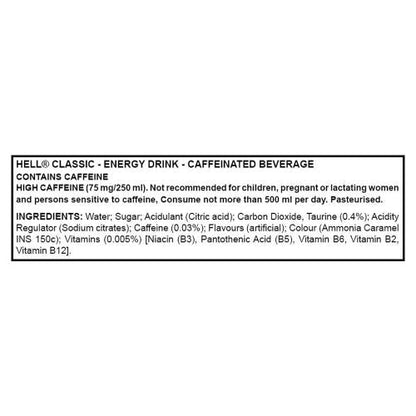 Hell Energy Classic Energy Drink 250 ml