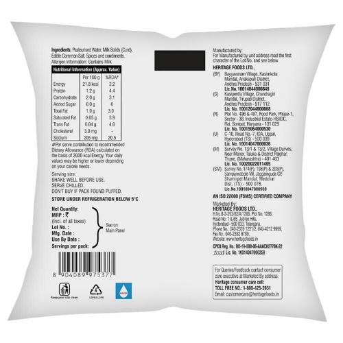 Heritage A One Spiced Buttermilk Pouch 500 ml