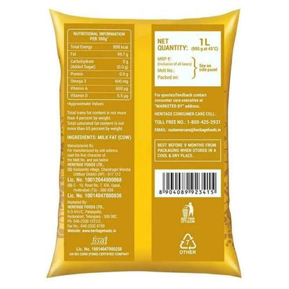 Heritage Cow Ghee 1ltr