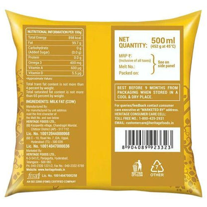 Heritage Cow Ghee 500ml